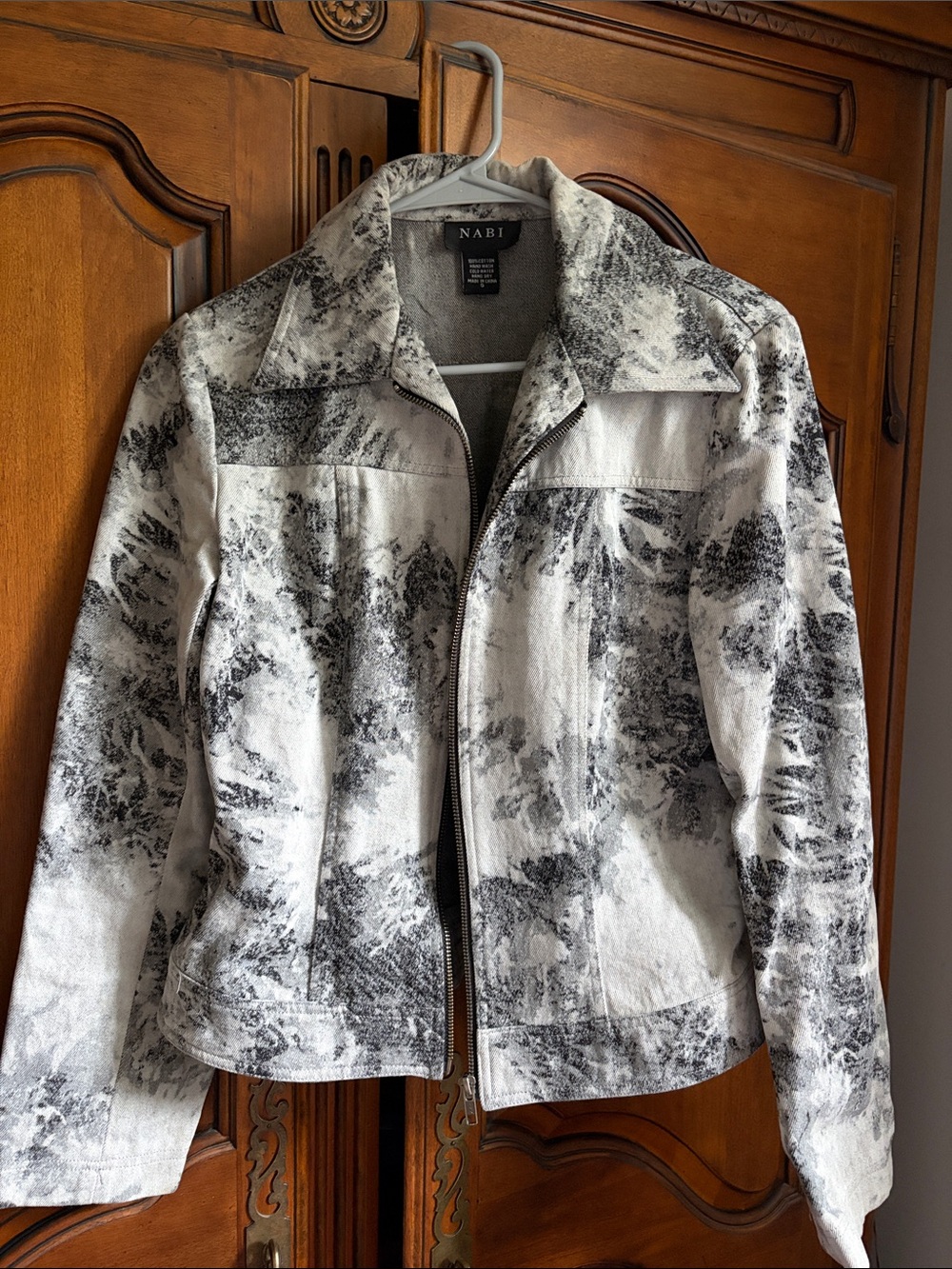 Nabi Gray Printed Jean Jacket